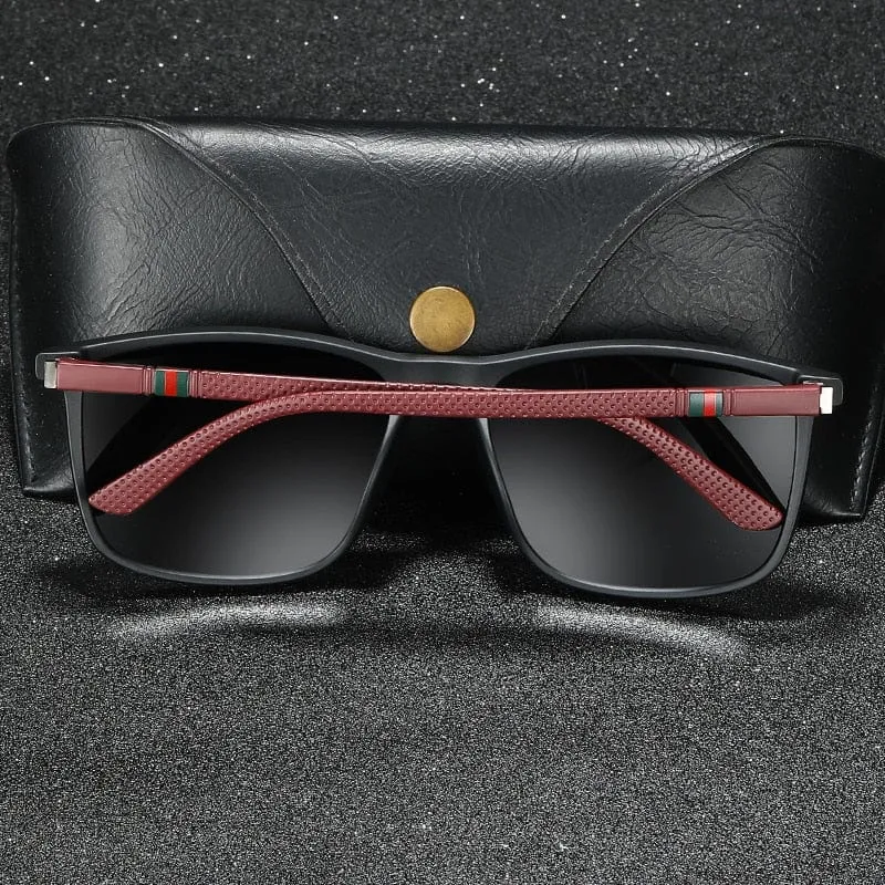 Luxus Quadratische Vintage Polarisierte Sonnenbrille Für Männer Frauen Mode Reisen Fahren Anti-Glare Sonnenbrille Männliche TR90 Brillen UV400