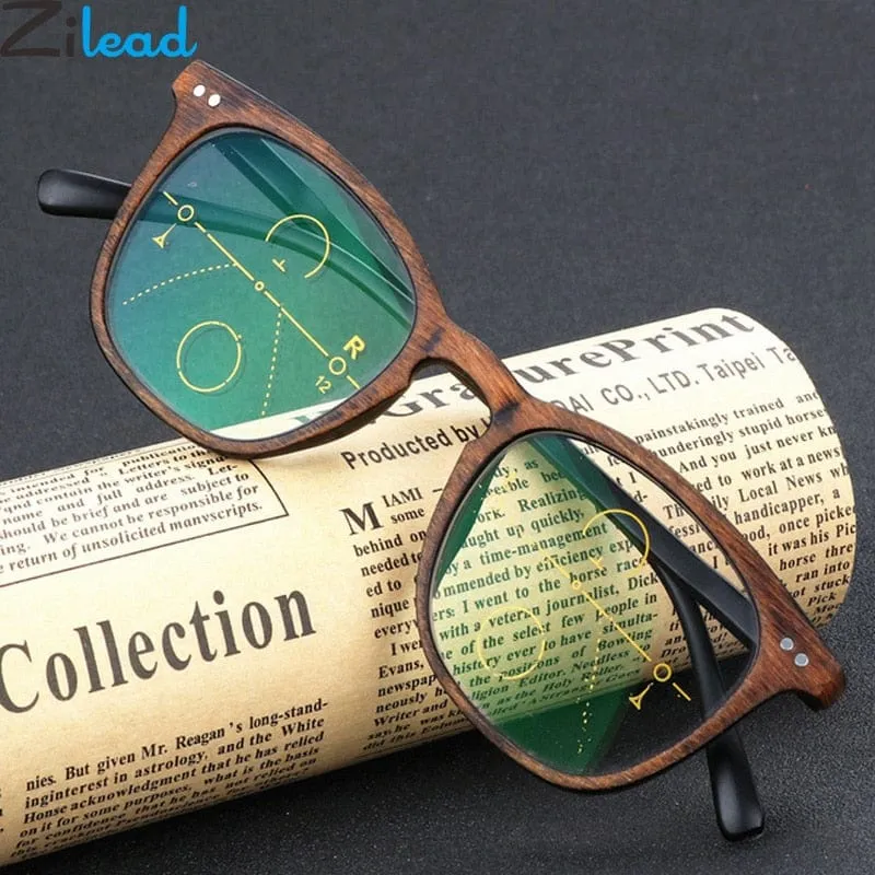 Zilead Holzimitat Kunststoff Lesebrille Frauen & Männer Harz HD Presbyopie Brille Unisex Dioptrien + 1.0 + 1.5 + 2.0 + 2.5 + 3.0 + 3.5 + 4.0