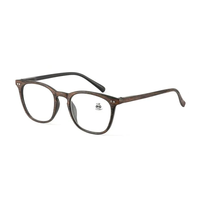 Zilead Holzimitat Kunststoff Lesebrille Frauen & Männer Harz HD Presbyopie Brille Unisex Dioptrien + 1.0 + 1.5 + 2.0 + 2.5 + 3.0 + 3.5 + 4.0