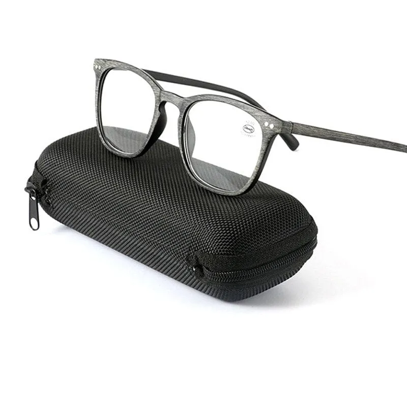 Zilead Holzimitat Kunststoff Lesebrille Frauen & Männer Harz HD Presbyopie Brille Unisex Dioptrien + 1.0 + 1.5 + 2.0 + 2.5 + 3.0 + 3.5 + 4.0