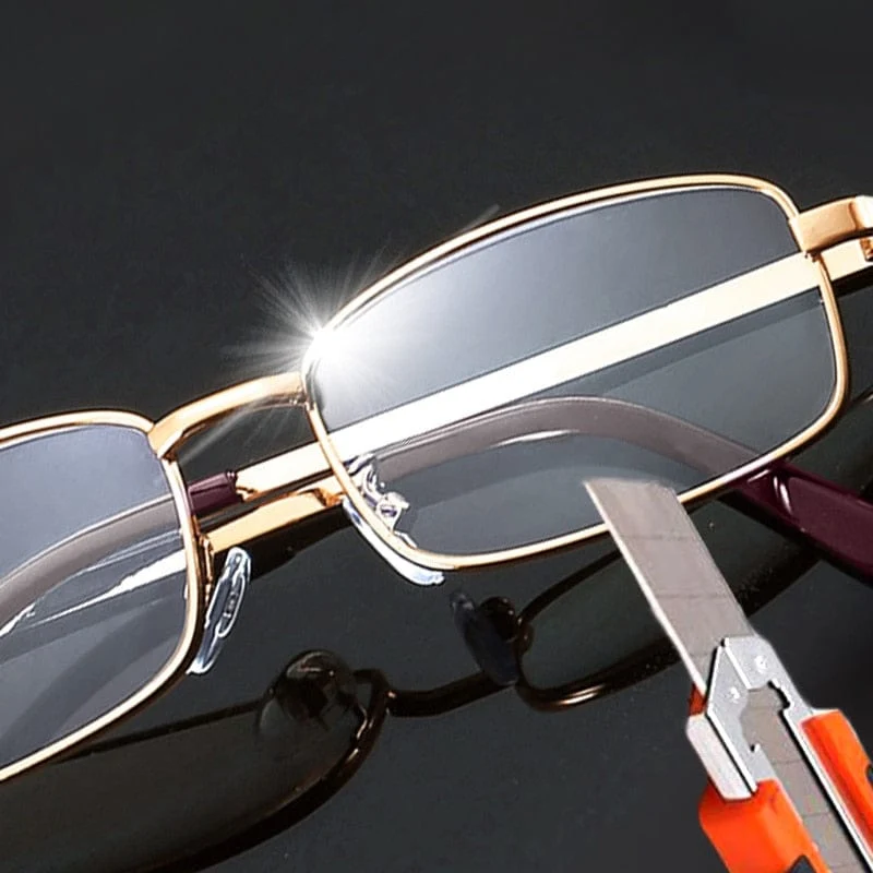 Echtglaslinse Lesebrille Männer Frauen Quadratisch Vollformat Presbyopie Brille Kratzfeste Dioptrienbrille +1.5 2.0 2.5