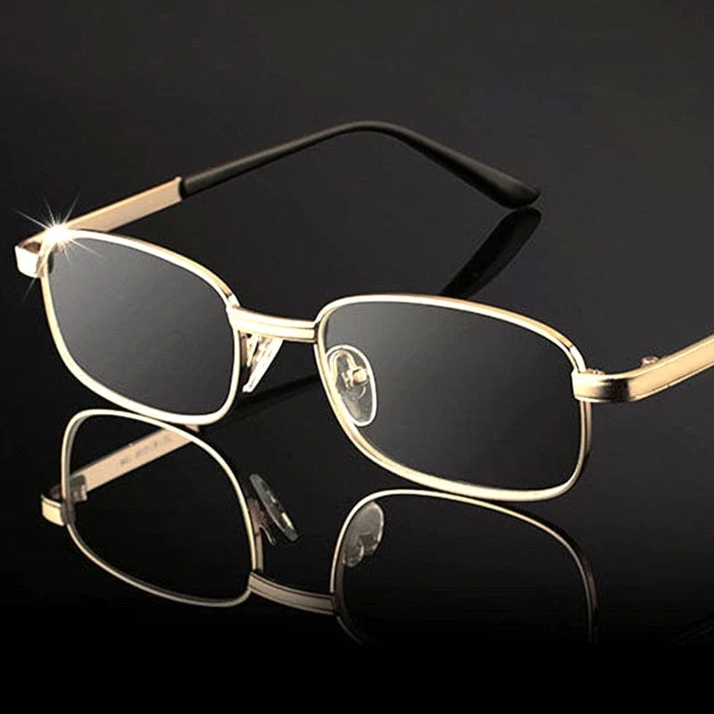 Echtglaslinse Lesebrille Männer Frauen Quadratisch Vollformat Presbyopie Brille Kratzfeste Dioptrienbrille +1.5 2.0 2.5