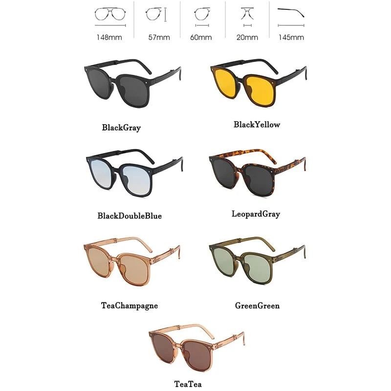 LeonLion Falten Vintage Sonnenbrille Frauen Luxus Marke Brillen für Frauen/Männer Mode Gläser Frauen 2022 Gafas De Sol Hombre UV400
