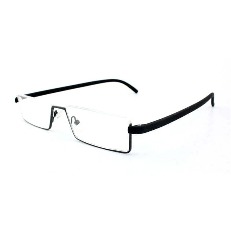 2021 Männer Halbrahmen Comfy Light Lesebrille Tragbare Mode Unisex Brillen Grad +1 + 1.5 + 2 + 2.5 + 3 + 3.5 + 4 Presbyopie-Brille