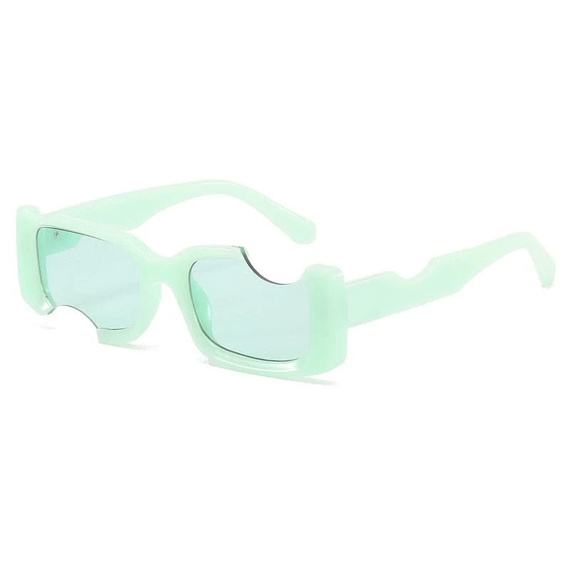Kleine rechteckige Sonnenbrille für Herren und Damen, Vintage, quadratisch, schwarz, mit Farbverlauf, Sonnenbrille, modische Persönlichkeit, Retro-Markenbrille