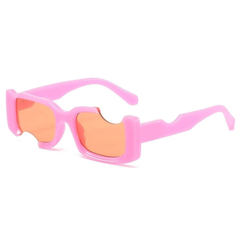 Kleine rechteckige Sonnenbrille für Herren und Damen, Vintage, quadratisch, schwarz, mit Farbverlauf, Sonnenbrille, modische Persönlichkeit, Retro-Markenbrille