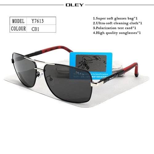OLEY Marke Polarisierte Sonnenbrille Männer Neue Mode Augen Schützen Sonnenbrille Mit Zubehör Unisex fahren brille oculos de sol