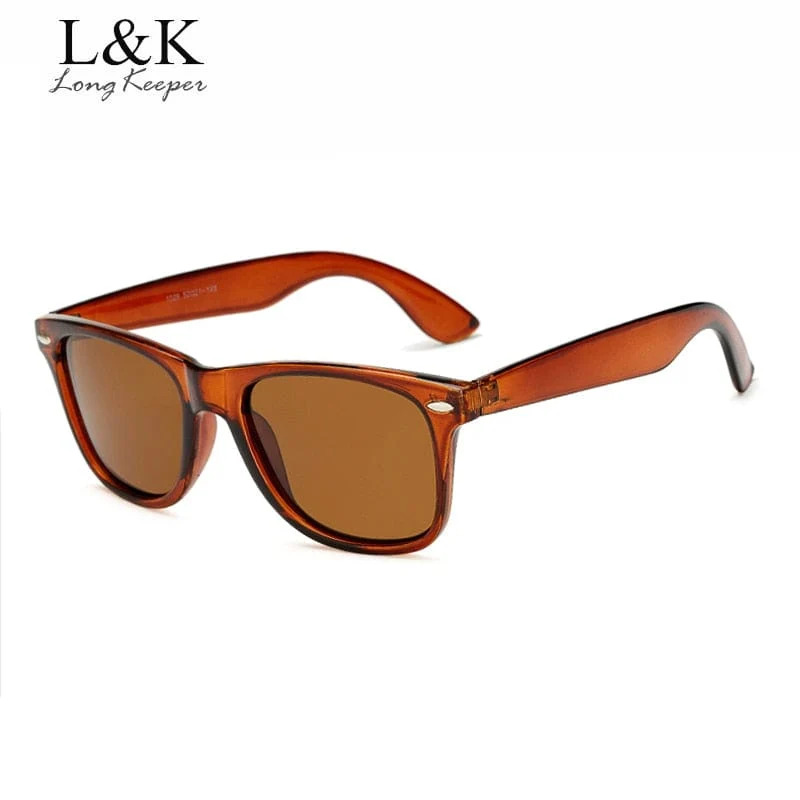 Long Keeper Marke Unisex Retro Polarisierte Sonnenbrille Männer Frauen Vintage Brillen Zubehör Schwarz Grau Sonnenbrille Für Männer/Frauen