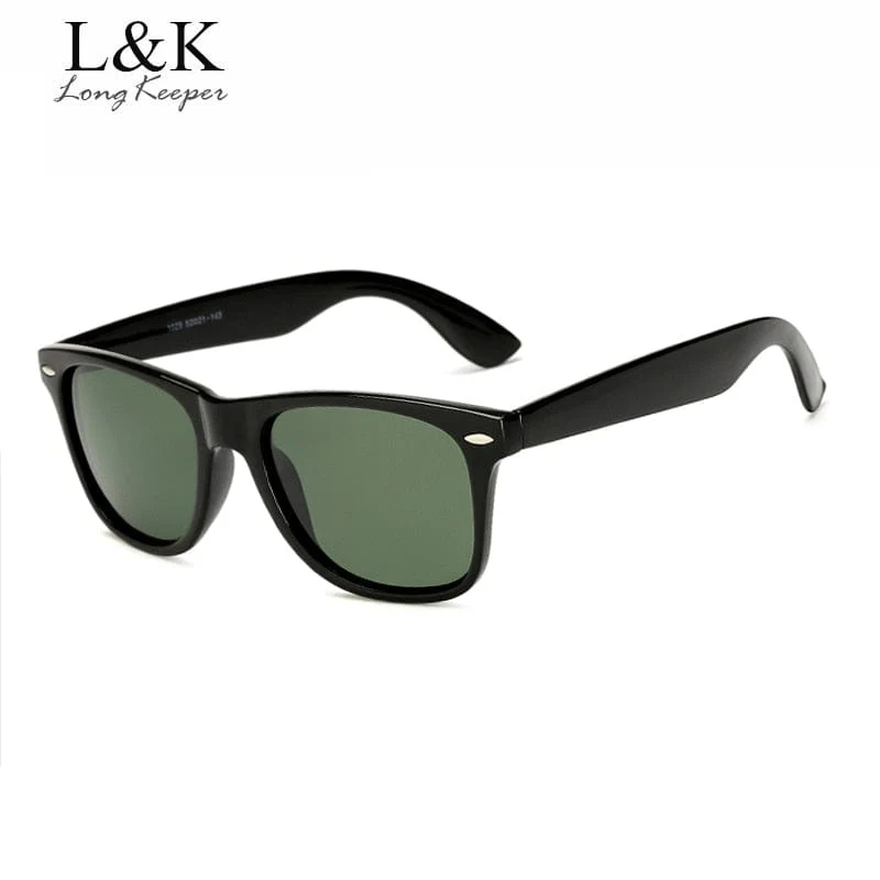 Long Keeper Marke Unisex Retro Polarisierte Sonnenbrille Männer Frauen Vintage Brillen Zubehör Schwarz Grau Sonnenbrille Für Männer/Frauen