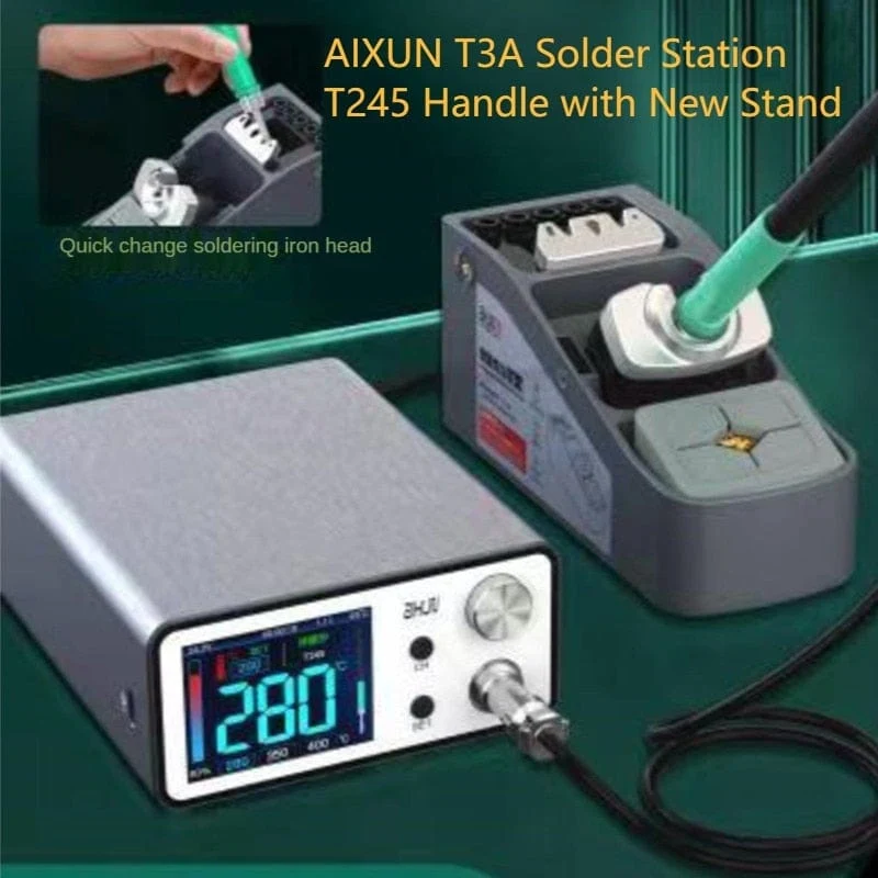 AIXUN T3A T245 Lötkolben Stifthalter für Intelligente Lötstation T245 Griff Lötkolbenspitzen Schweißkolbenstation