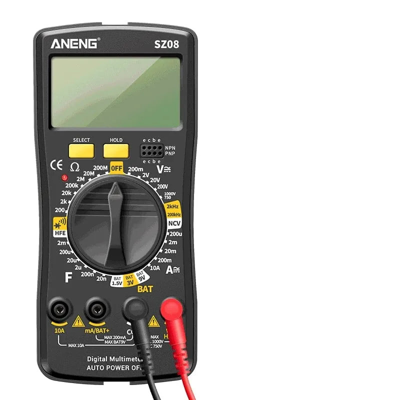 ANENG SZ08 Digital-Multimeter, ultradünn, professionelles Multimetro, Auto-Voltmeter, AC, DC, 220 V, Widerstands-Handtester