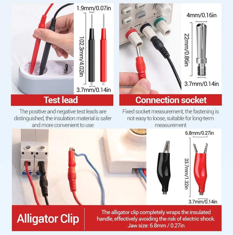 ANENG SZ08 Digital-Multimeter, ultradünn, professionelles Multimetro, Auto-Voltmeter, AC, DC, 220 V, Widerstands-Handtester