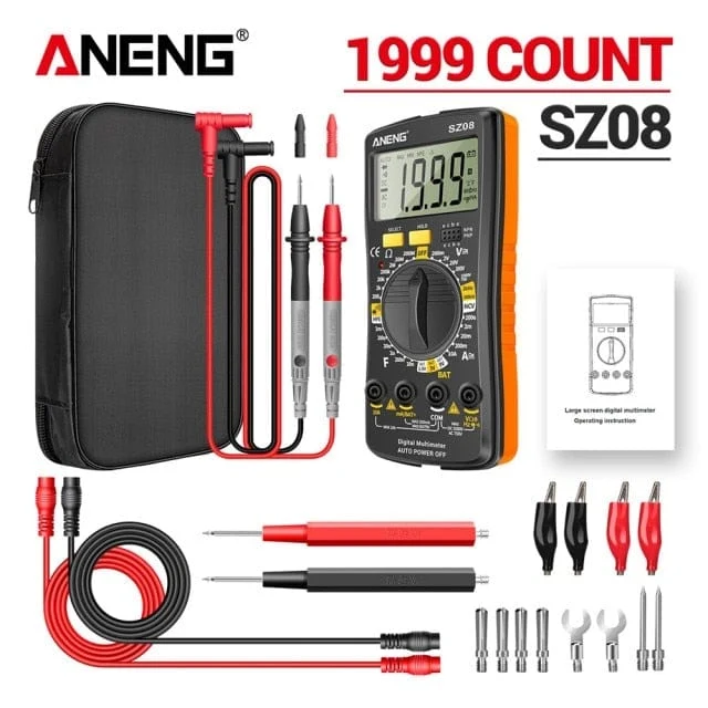 ANENG SZ08 Digital-Multimeter, ultradünn, professionelles Multimetro, Auto-Voltmeter, AC, DC, 220 V, Widerstands-Handtester