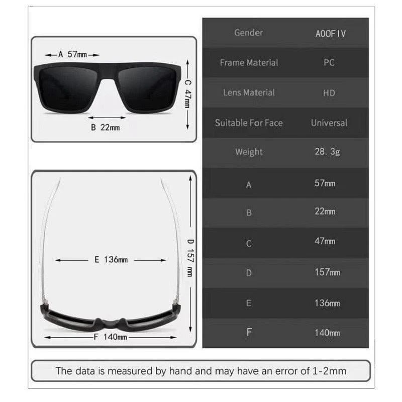 Polarisierte Sonnenbrille, quadratisch, Männer, Frauen, berühmte Marke, Designer, Fahren, Sonnenbrille, UV400, Polaroid-Sonnenbrille für Frauen und Männer