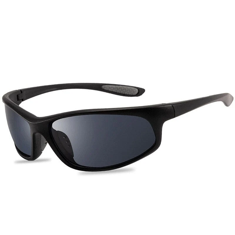 Glitztxunk Polarisierte Sonnenbrille Herren Markendesigner Quadratische Sport-Sonnenbrille für Herren Fahren Schwarze Rahmenbrille UV400 okulary