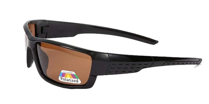 Glitztxunk Polarisierte Sonnenbrille Herren Markendesigner Quadratische Sport-Sonnenbrille für Herren Fahren Schwarze Rahmenbrille UV400 okulary