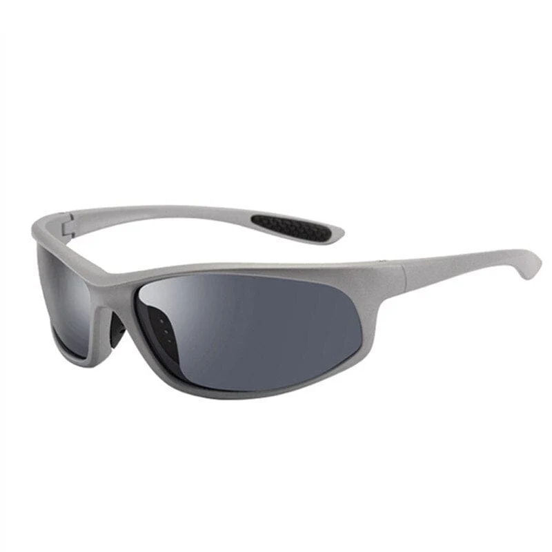 Glitztxunk Polarisierte Sonnenbrille Herren Markendesigner Quadratische Sport-Sonnenbrille für Herren Fahren Schwarze Rahmenbrille UV400 okulary