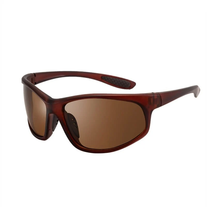 Glitztxunk Polarisierte Sonnenbrille Herren Markendesigner Quadratische Sport-Sonnenbrille für Herren Fahren Schwarze Rahmenbrille UV400 okulary