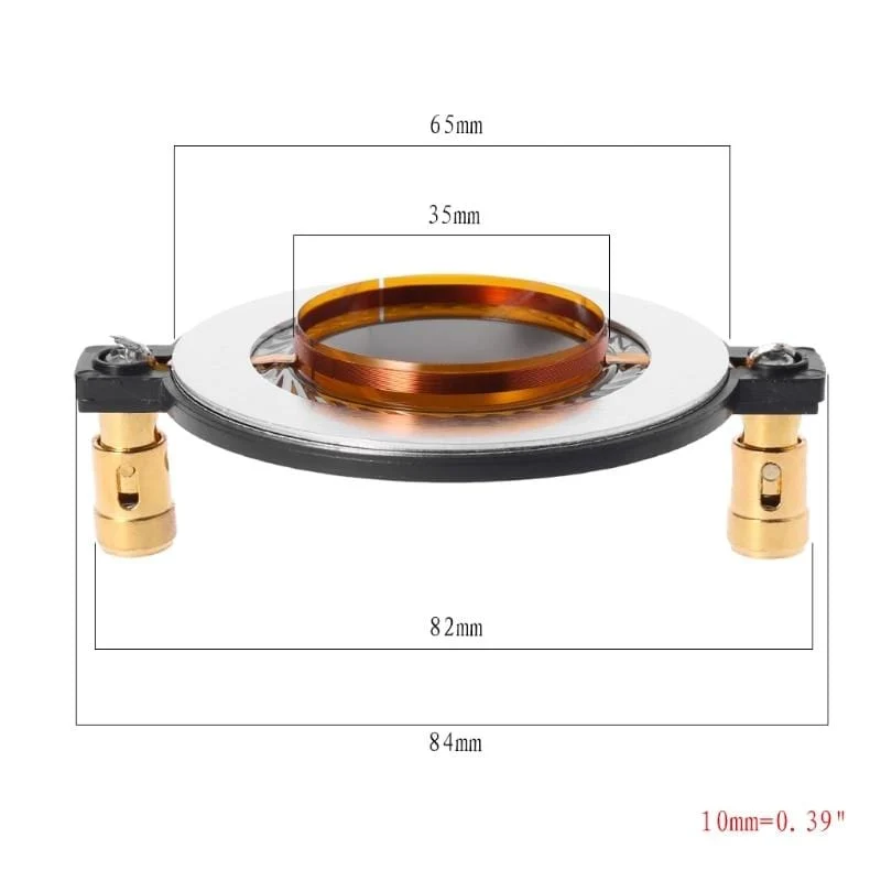 1 stücke Neue Audio Hochtöner Fahrer Lautsprecher Professionelle Titan Film 34 Core Höhen Schwingspule DIY Lautsprecher Zubehör 8OHM