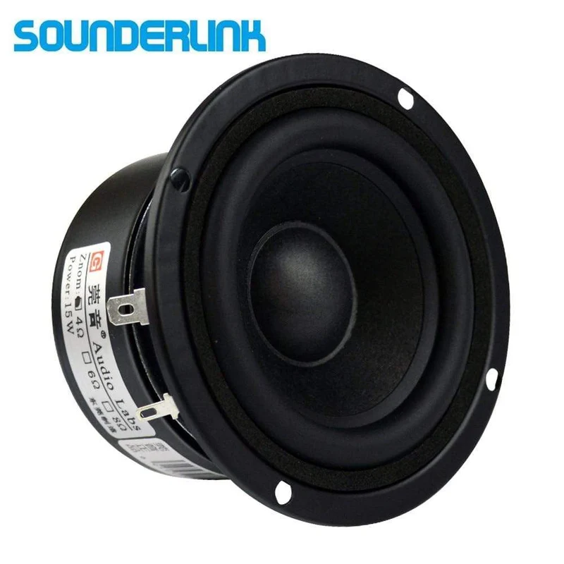 2PCS/LOT Audio Labs 3" HiFi Full Range Lautsprecher Audiomonitor Heimkino Raw Hochtöner mittlerer Subwoofer Treibersatz 3 Zoll Einheit