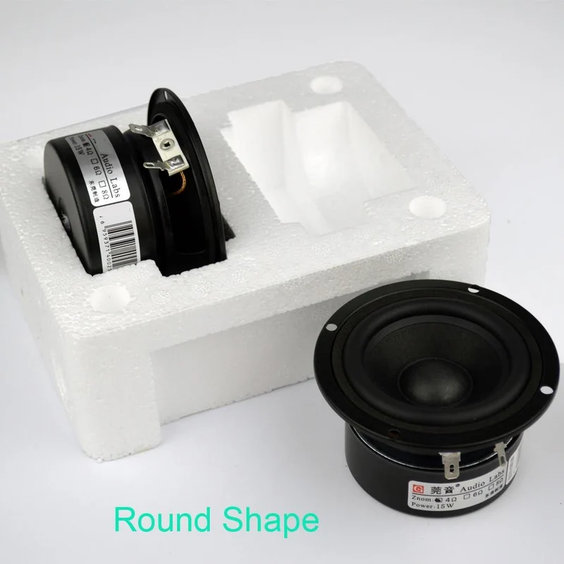 2PCS/LOT Audio Labs 3" HiFi Full Range Lautsprecher Audiomonitor Heimkino Raw Hochtöner mittlerer Subwoofer Treibersatz 3 Zoll Einheit