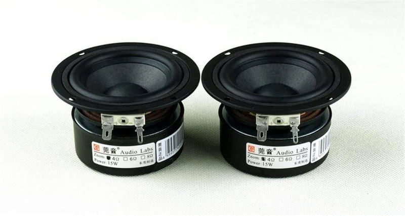 2PCS/LOT Audio Labs 3" HiFi Full Range Lautsprecher Audiomonitor Heimkino Raw Hochtöner mittlerer Subwoofer Treibersatz 3 Zoll Einheit