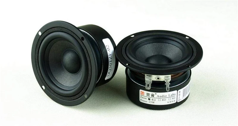 2PCS/LOT Audio Labs 3" HiFi Full Range Lautsprecher Audiomonitor Heimkino Raw Hochtöner mittlerer Subwoofer Treibersatz 3 Zoll Einheit