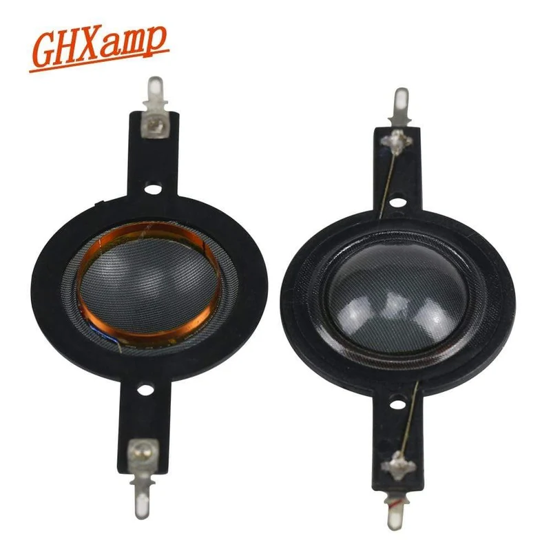 GHXAMP 25.4 mm Kuppel-Hochtöner Schwingspule, transparenter Seidenfilm, Horn-Hochtöner, Membran-Treiber, 25 Kerne, Höhen, 6 OHM, 8 OHM, DIY, 2 Stück