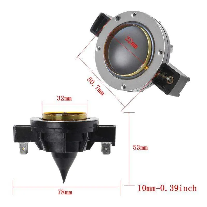 Hochtöner Achtern Membran Membran EV32 Audio Electro Voice Lautsprecher Ersatz Horn Fahrer DH3 DH2010A D-DH3 FM1202 FM1502 S15 SH-1