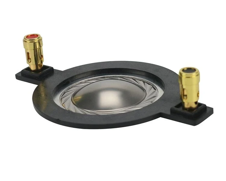 GHXAMP 34.4 MM Hochtöner Membran Schwingspule Titan Film Flache aluminium Treiber 34.5 core komponenten Mit Säule 90MM 1Pairs