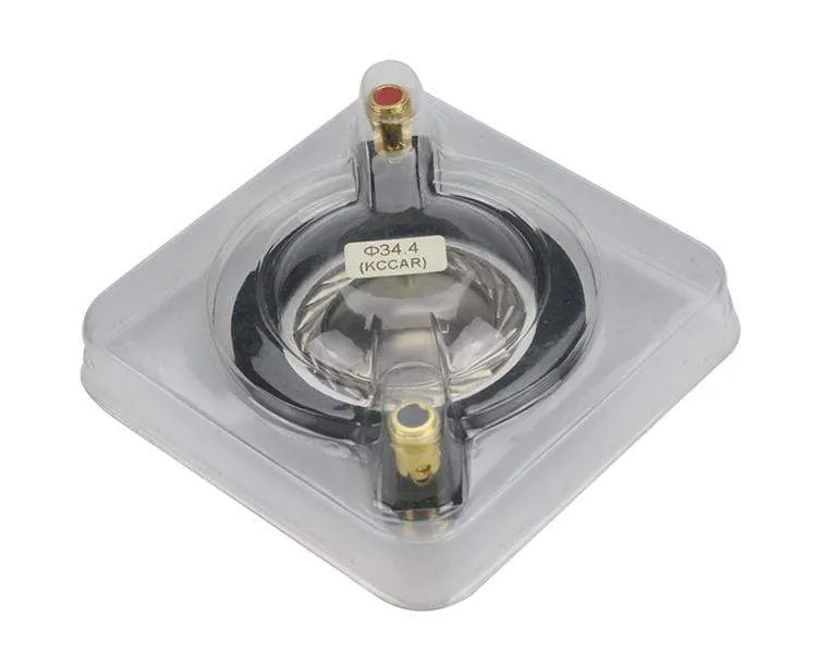 GHXAMP 34.4 MM Hochtöner Membran Schwingspule Titan Film Flache aluminium Treiber 34.5 core komponenten Mit Säule 90MM 1Pairs