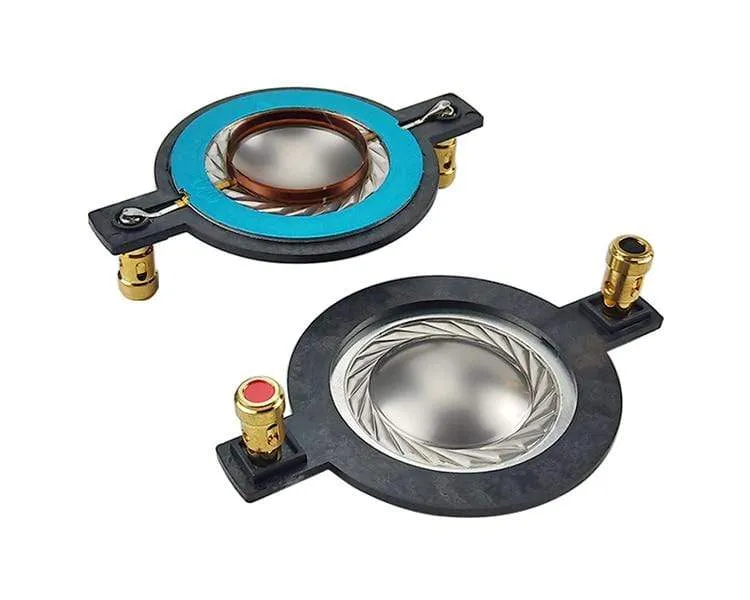 GHXAMP 34.4 MM Hochtöner Membran Schwingspule Titan Film Flache aluminium Treiber 34.5 core komponenten Mit Säule 90MM 1Pairs