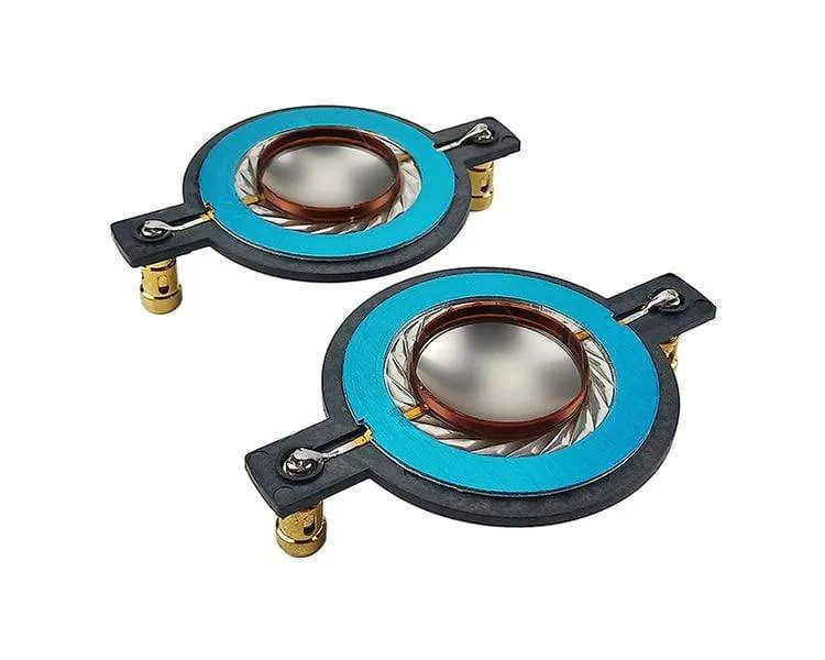 GHXAMP 34.4 MM Hochtöner Membran Schwingspule Titan Film Flache aluminium Treiber 34.5 core komponenten Mit Säule 90MM 1Pairs