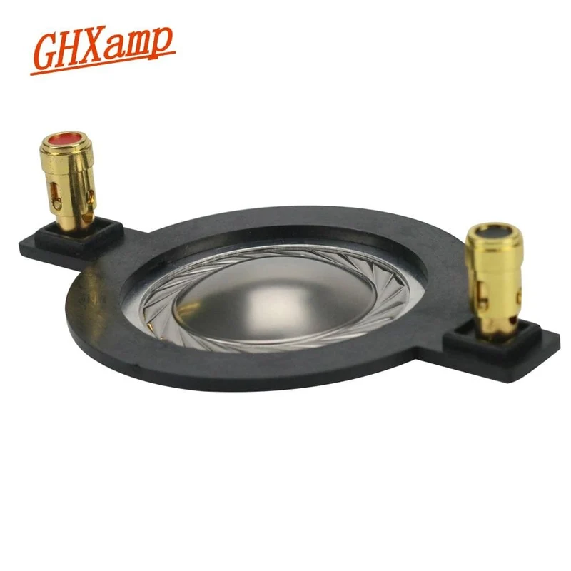 GHXAMP 34.4 MM Hochtöner Membran Schwingspule Titan Film Flache aluminium Treiber 34.5 core komponenten Mit Säule 90MM 1Pairs