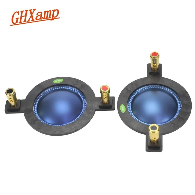 GHXAMP 44.4 MM Schwingspule Blauer Film 44 Kern Horn Hochtöner Treiber Membran Höhenlautsprecher Reparatur DIY 8OHM 70-250W High-End 2PCS