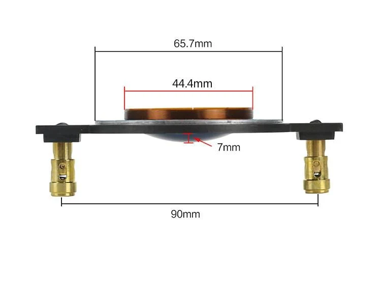 GHXAMP 44.4 MM Schwingspule Blauer Film 44 Kern Horn Hochtöner Treiber Membran Höhenlautsprecher Reparatur DIY 8OHM 70-250W High-End 2PCS