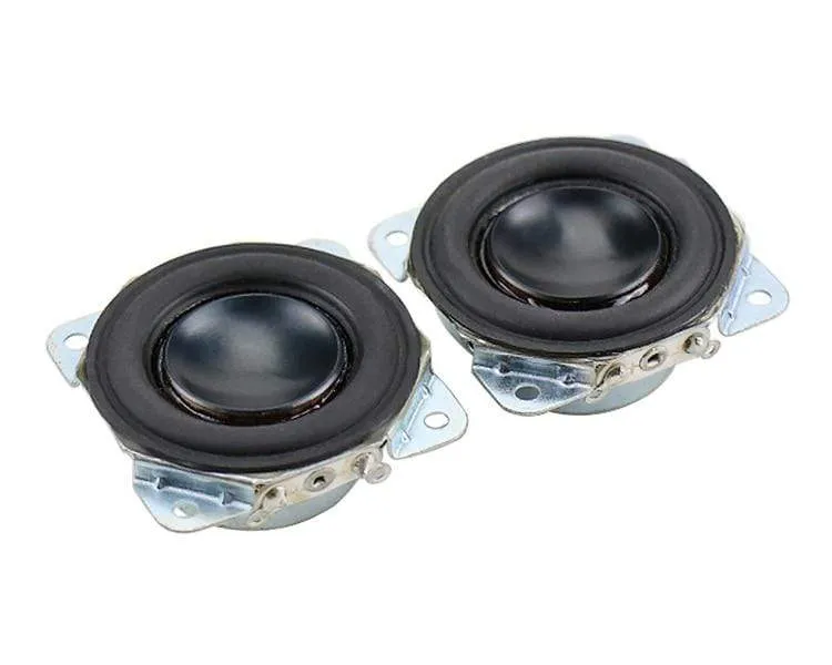 GHXAMP 1.5 Zoll 40mm Breitbandlautsprecher 4Ohm 5W Neodym Bluetooth-Lautsprecher Aluminiumbecken Reparatur Audiotreiber DIY 2St