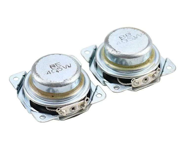 GHXAMP 1.5 Zoll 40mm Breitbandlautsprecher 4Ohm 5W Neodym Bluetooth-Lautsprecher Aluminiumbecken Reparatur Audiotreiber DIY 2St