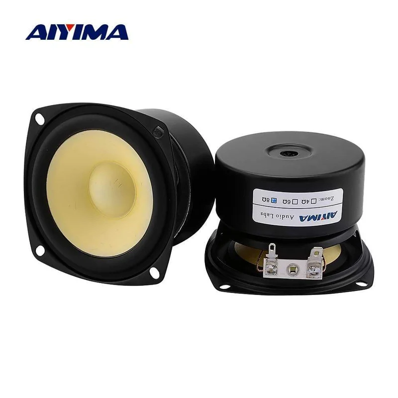 AIYIMA 3 Zoll Full Range Lautsprecher Treiber 4 8 Ohm 15W Sound Musik Lautsprecher Einheiten DIY Bücherregal Altavoz Amp Heimkino 2 Stück