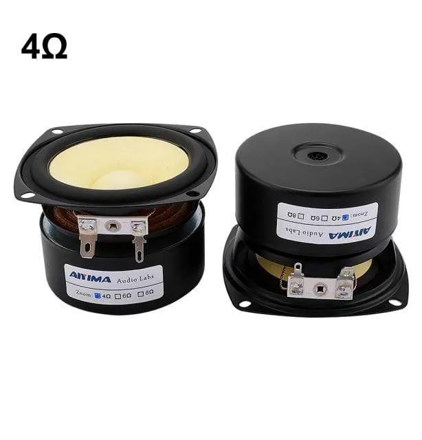 AIYIMA 3 Zoll Full Range Lautsprecher Treiber 4 8 Ohm 15W Sound Musik Lautsprecher Einheiten DIY Bücherregal Altavoz Amp Heimkino 2 Stück
