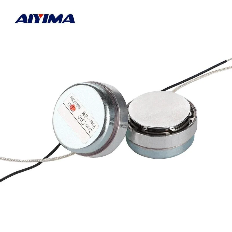 AIYIMA 2Pcs 30MM Vibration Resonance Lautsprecher 8 Ohm 8W Mini Vollständige Palette Lautsprecher DIY Heimkino Sound system Fahrer