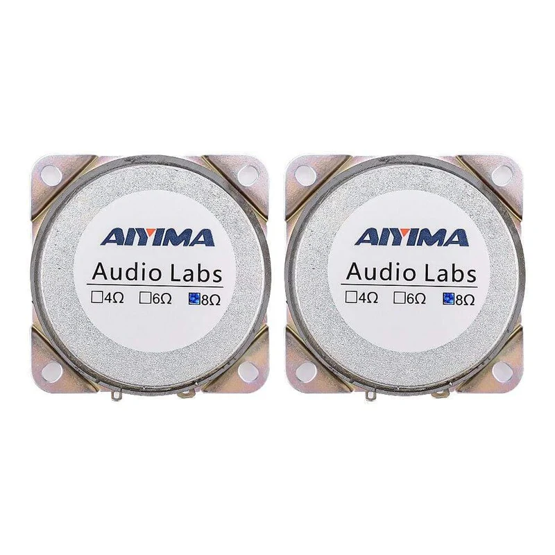 AIYIMA 2Pcs 2.5 Zoll Breitbandlautsprecher Einheiten 8 Ohm 10W Sound Lautsprecher Fahrer 66MM Gummi Rand Lautsprecher DIY Heimkino