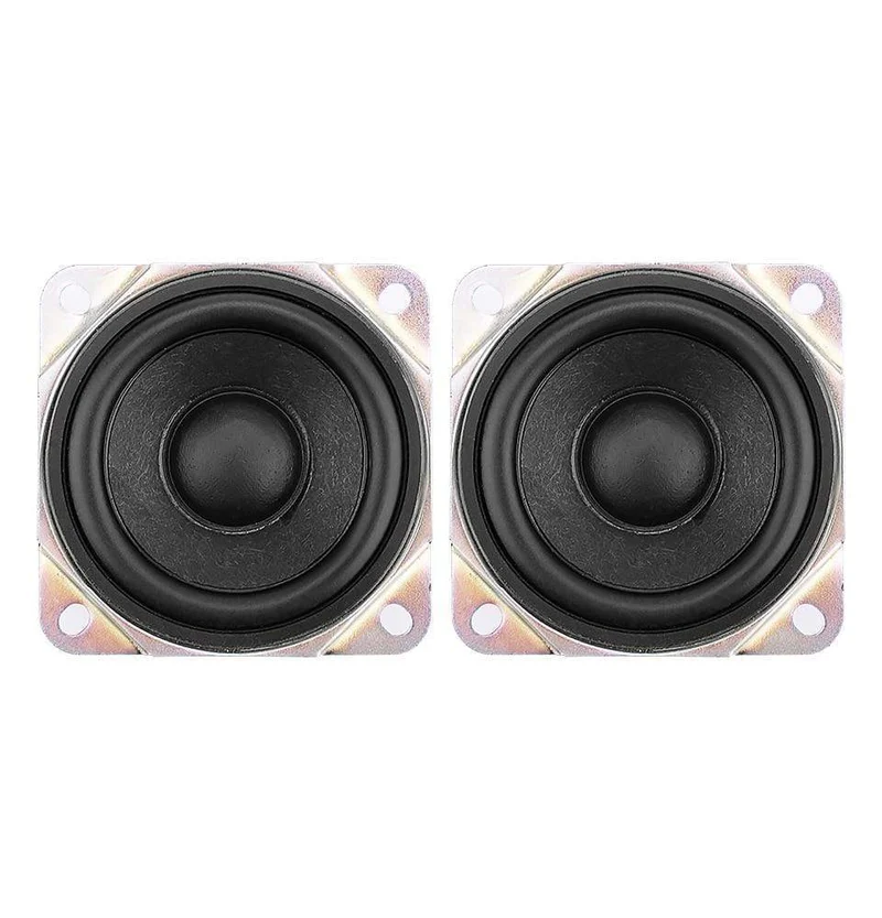 AIYIMA 2Pcs 2.5 Zoll Breitbandlautsprecher Einheiten 8 Ohm 10W Sound Lautsprecher Fahrer 66MM Gummi Rand Lautsprecher DIY Heimkino