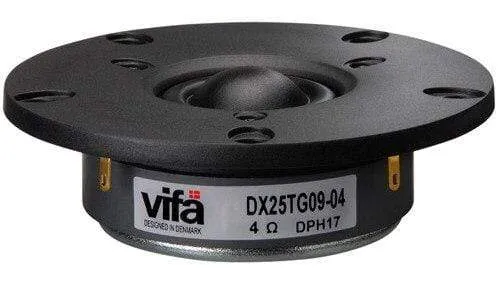 2 Stück Original Vifa DX25TG09-04/XT25TG30-04 4'' Hifi Home/Car Audio DIY Schwarz Membran Hochtöner Lautsprecher Treibereinheit 4ohm/100W