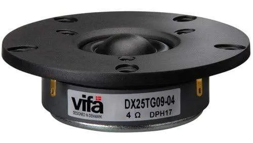 2 Stück Original Vifa DX25TG09-04/XT25TG30-04 4'' Hifi Home/Car Audio DIY Schwarz Membran Hochtöner Lautsprecher Treibereinheit 4ohm/100W