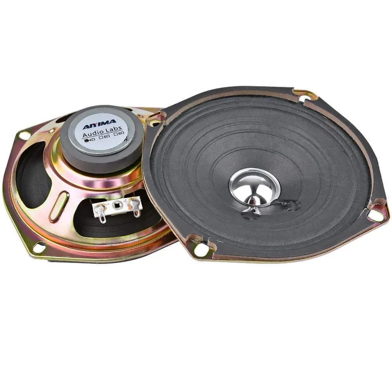 AIYIMA 2Pcs 5 Zoll Audio Lautsprecher Treiber 4 8 Ohm 5W Full Range Sound Lautsprecher Papierrand Lautsprecher DIY Verstärker Heimkino