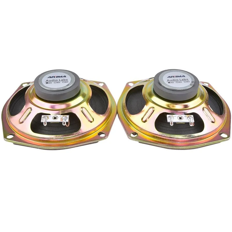 AIYIMA 2Pcs 5 Zoll Audio Lautsprecher Treiber 4 8 Ohm 5W Full Range Sound Lautsprecher Papierrand Lautsprecher DIY Verstärker Heimkino