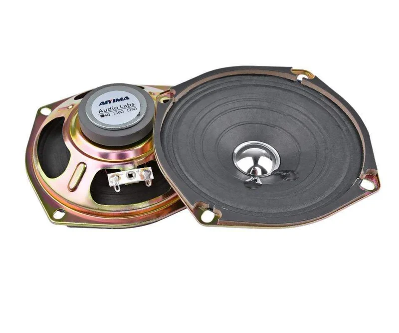 AIYIMA 2Pcs 5 Zoll Audio Lautsprecher Treiber 4 8 Ohm 5W Full Range Sound Lautsprecher Papierrand Lautsprecher DIY Verstärker Heimkino