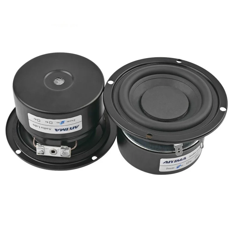 AIYIMA 2Pcs 3 Zoll Subwoofer Audio Lautsprecher Fahrer 4 8 Ohm 25W Tragbare Hifi Stereo Lautsprecher Woofer Lautsprecher horn