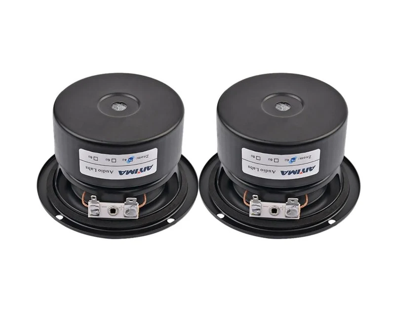 AIYIMA 2Pcs 3 Zoll Subwoofer Audio Lautsprecher Fahrer 4 8 Ohm 25W Tragbare Hifi Stereo Lautsprecher Woofer Lautsprecher horn